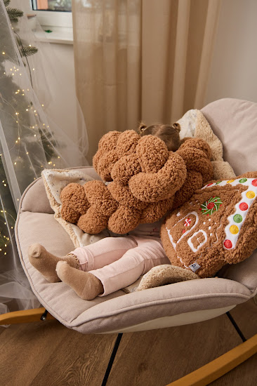 Бампер - косичка Twins 3-х пряда 120 см Teddy коричневый