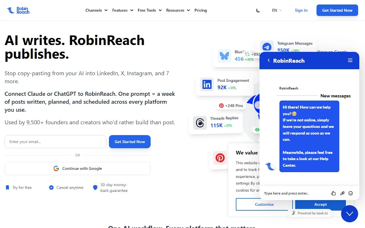 Captura de RobinReach