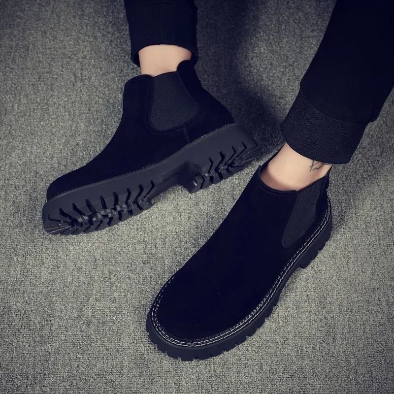 Men's Chelsea Boots, Suede Look, Lined