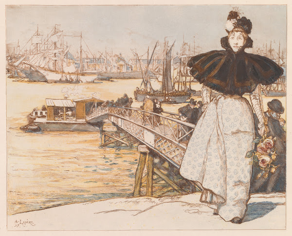 Pier on the Garonne Bordeaux Embarcadère sur la Garonne Bordeaux 1897