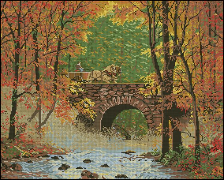 CMP 320514 Autumn Bridge