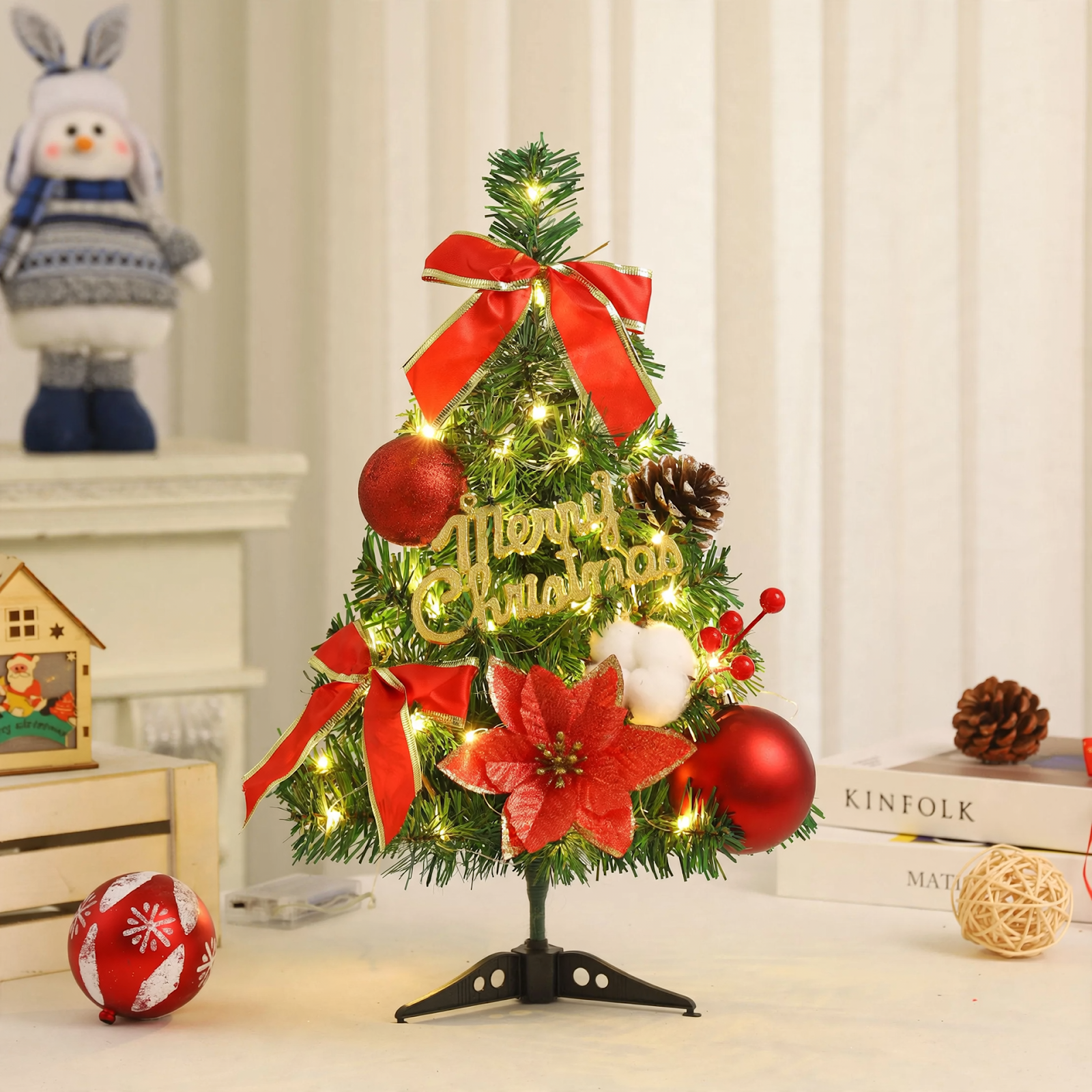 Mini Christmas Tree Set, 45 cm or 60 cm