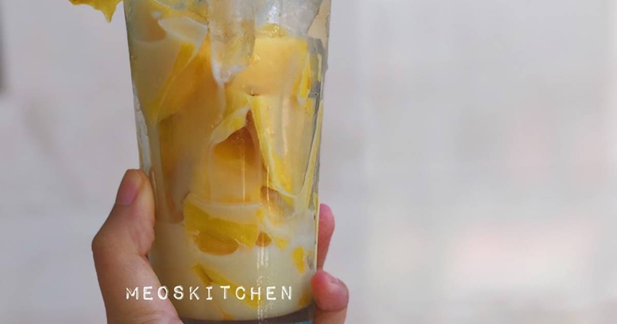 Mít, thơm dầm sữa đặc
