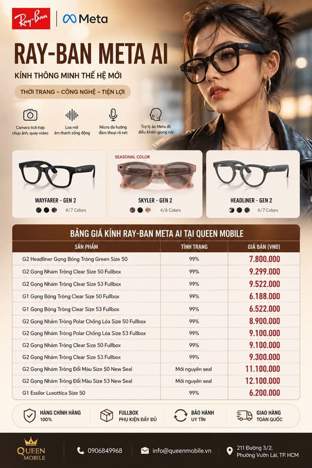 ́ -   – BẢNG GIÁ MỚI TẠI QUEEN MOBILE 

 Giá dưới đây đã cộng thêm 1.300.000 VNĐ...