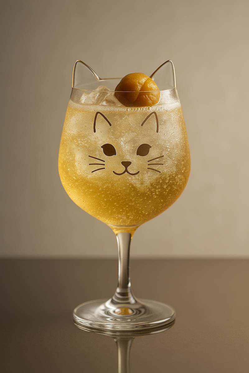 Umeshu Spritz (sparkling umeshu cocktail)