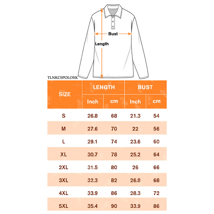 AOP Regular fit long sleeve button polo with cuffs