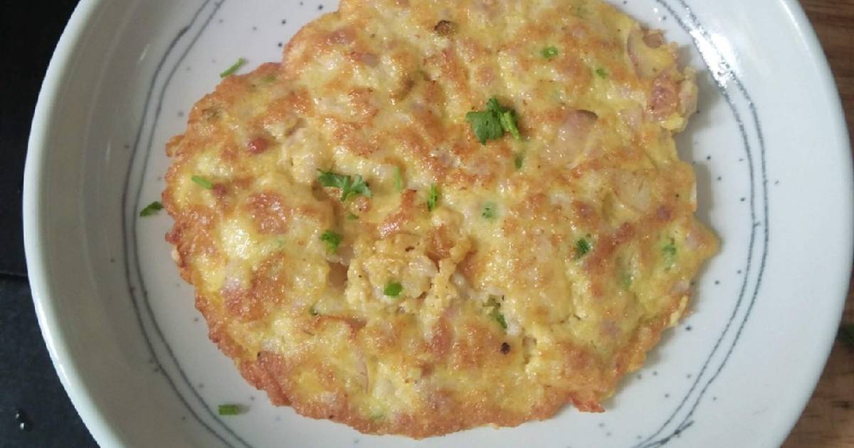 Trứng chiên thịt bằm cho bé