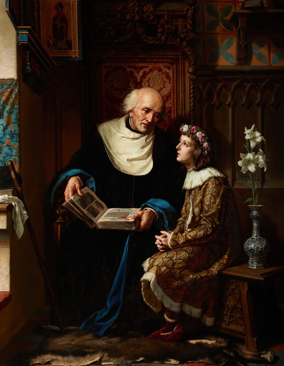 St Jan of Kęty as a Teacher of St Casimir the Prince 1890
