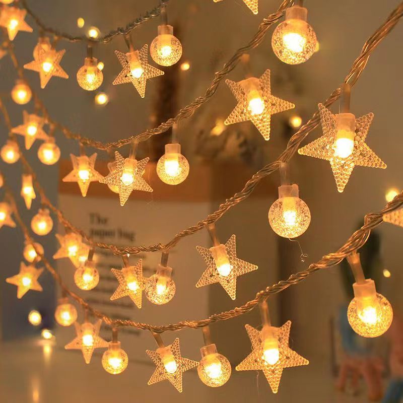 LED string lights for indoor and outdoor use