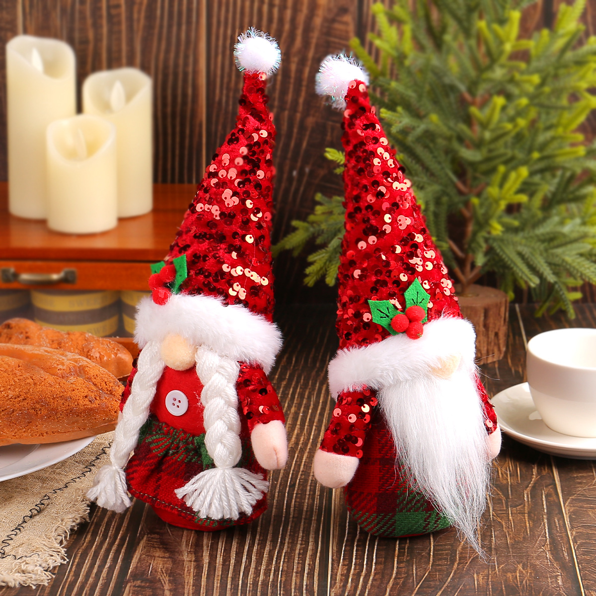 Christmas Gnome with Glitter Hat