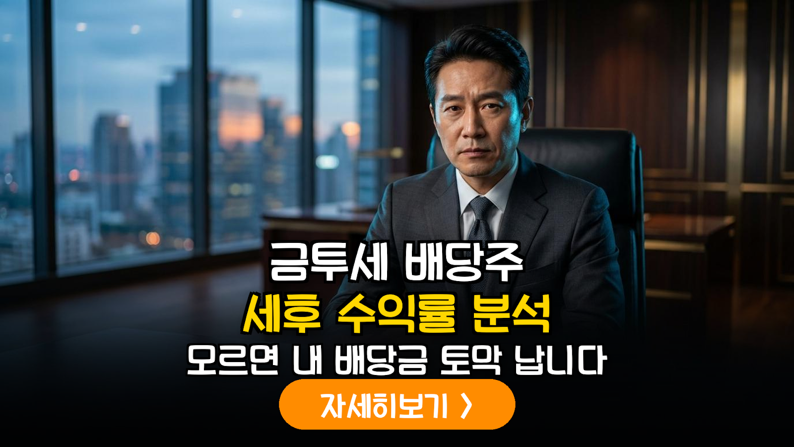 금투세 시행 대비 배당주 세후 수익률 분석 가이드