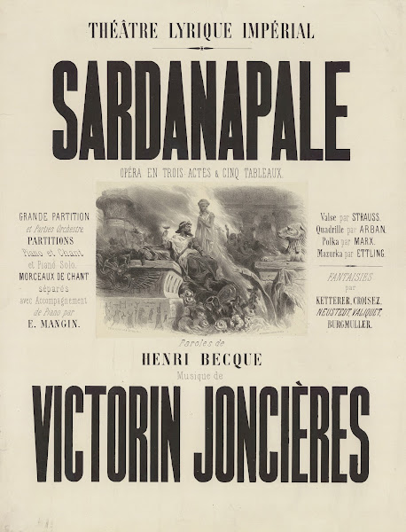 Théâtre Lyrique Impérial Sardanapale 1867
