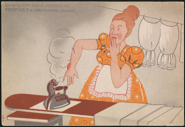 Największe bąble z oparzenia Propidex z zdrową skórę zmienia 1918 1939