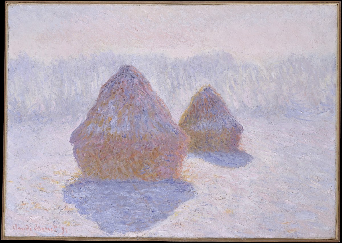 Haystacks Effect of Snow and Sun 1891