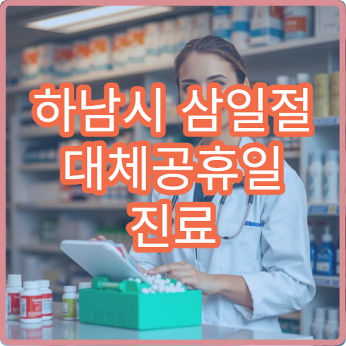 하남시 삼일절 대체공휴일 진료 병원 어디서 찾을까? 공휴일 진료 시간 및 응급실 운영 정보