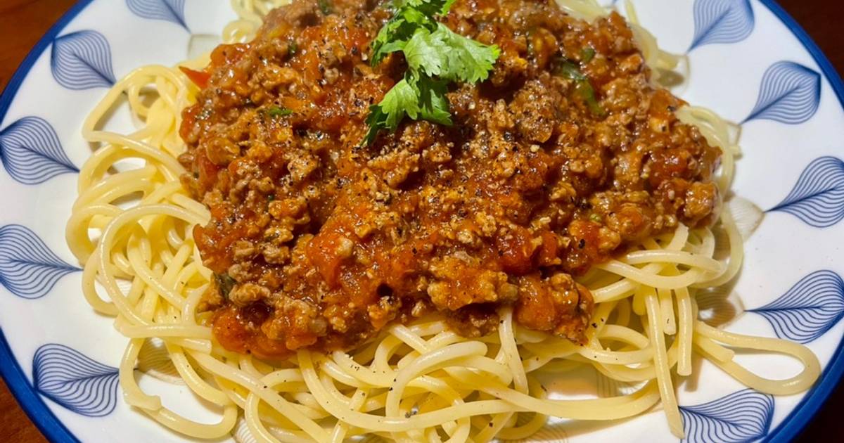 Mỳ Spaghetti bò bằm sốt cà 🍝 🍅 🥩