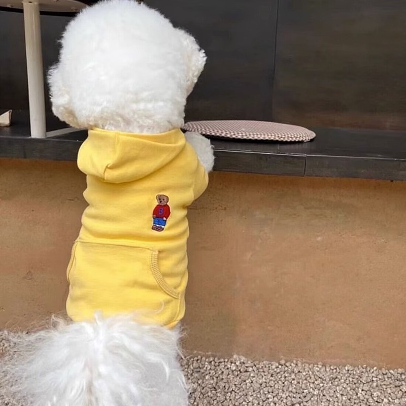 Sweatshirt for dogs with cartoon motif and pocket