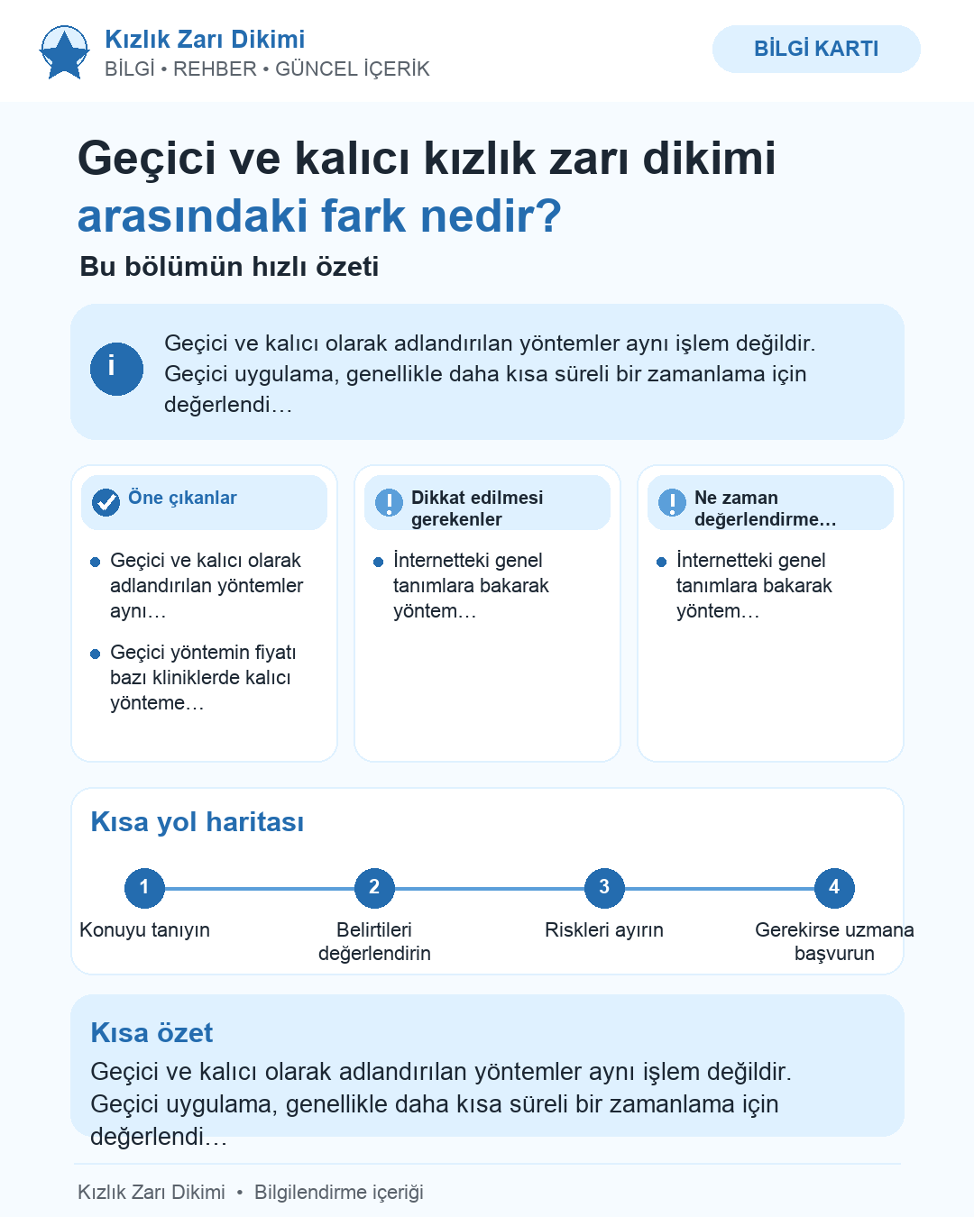Geçici ve kalıcı kızlık zarı dikimi arasındaki fark nedir?