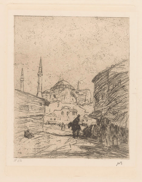 Gezicht op de Hagia Sophia 1888