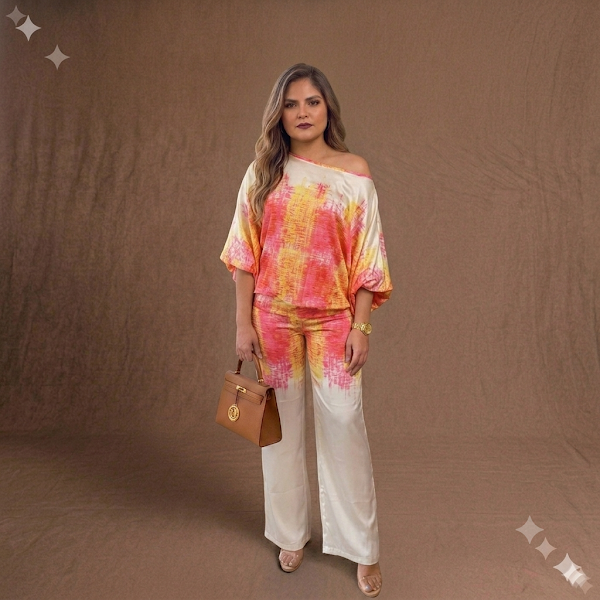 Set en Seda Estampado Tie Dye