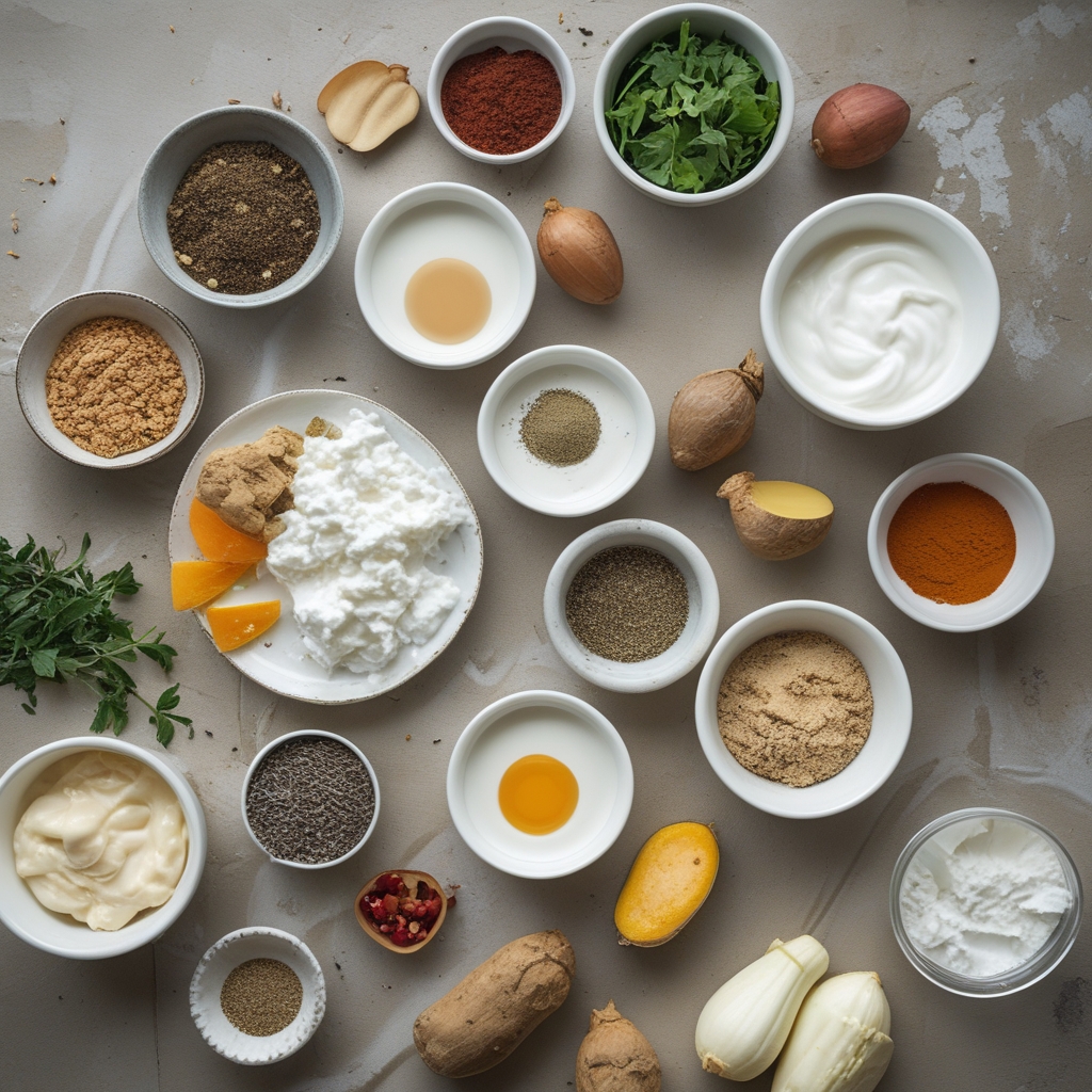 Ingredients for Frozen Greek Yogurt Bites – Healthy, Creamy & Refreshing Easy Snack Recipe