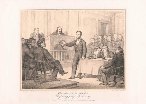Abraham Lincoln Defending young Armstrong 1865
