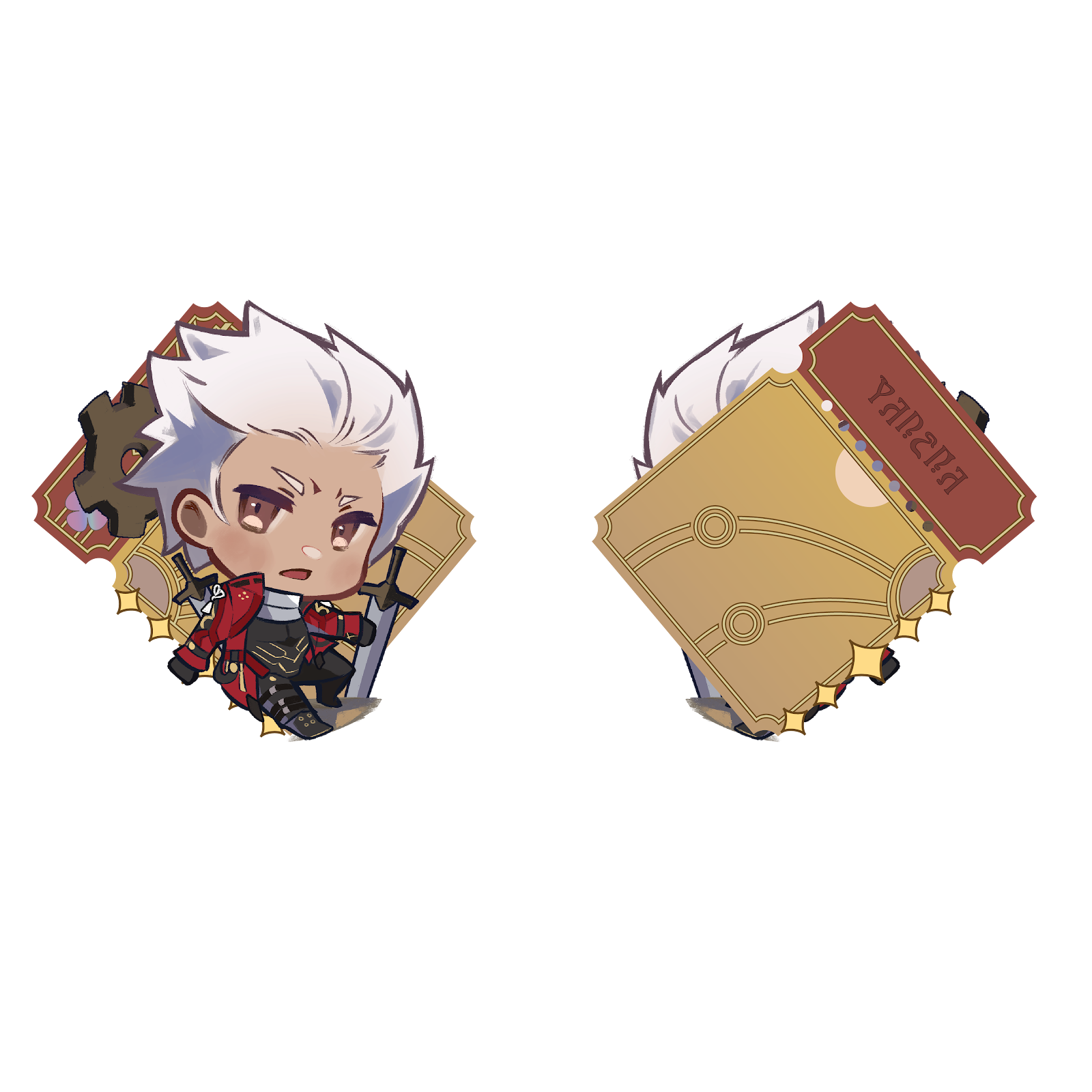 Fate Collab Honkai Star Rail Ticket Keychain Emiya by Karbiter ( niton )