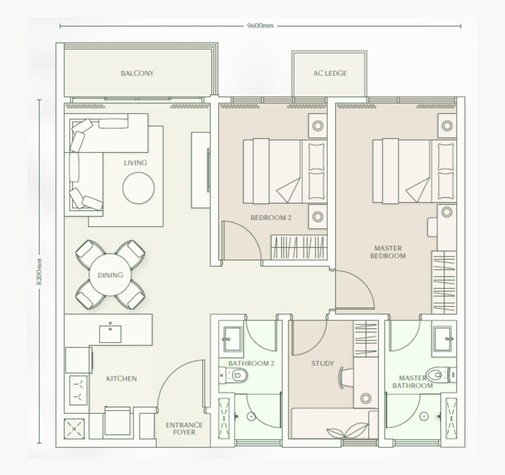 Parkside Residence 戶型圖