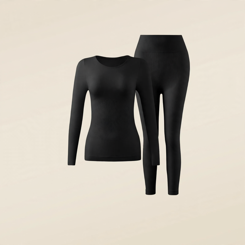 Damen-Thermo-Set, formgebend, elastisch