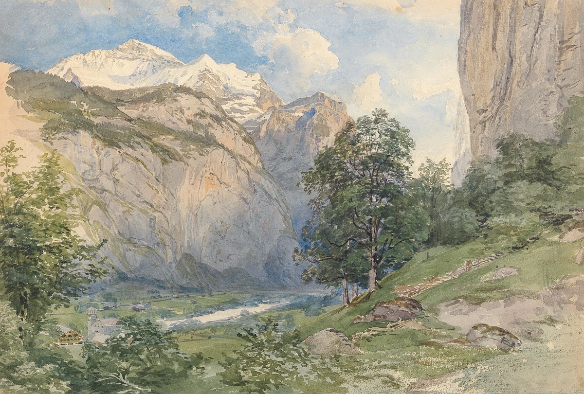 The Lauterbrunnen valley with Jungfrau