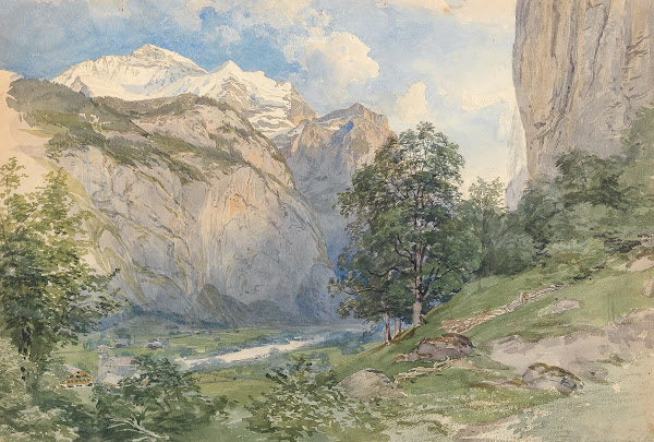 The Lauterbrunnen valley with Jungfrau