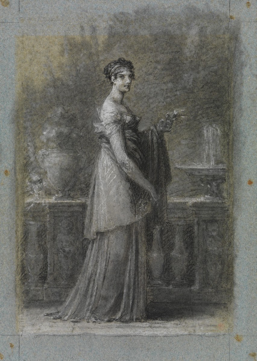 Kaiserin Joséphine Bonaparte stehend in ganzer Figur ca 1805