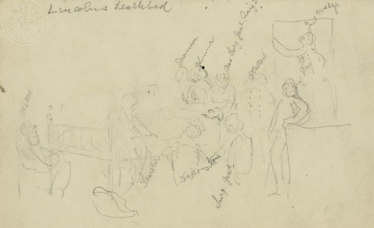 Lincolns deathbed 1865