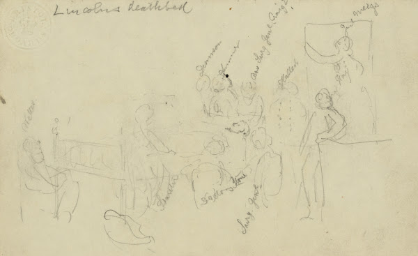 Lincolns deathbed 1865