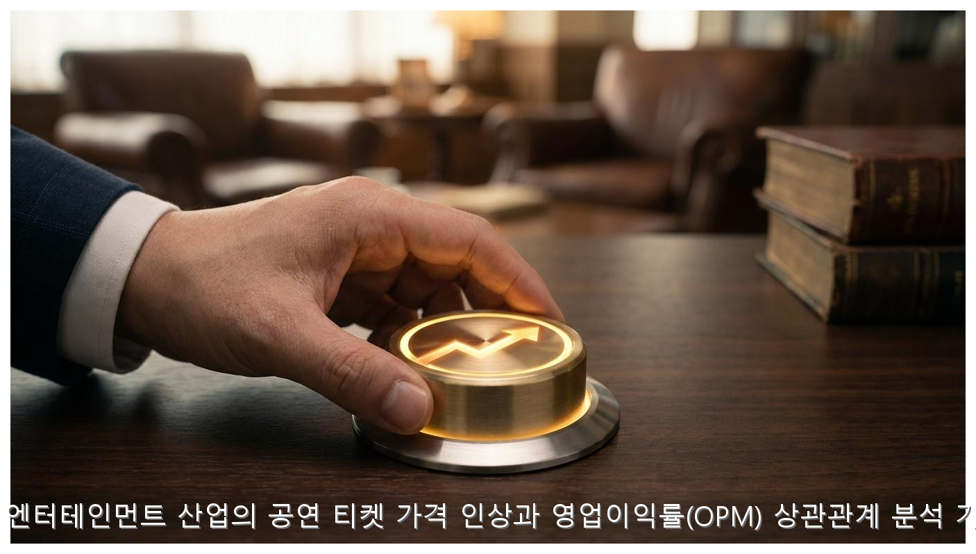 K-팝 엔터테인먼트 산업의 공연 티켓 가격 인상과 영업이익률(OPM) 상관관계 분석 가이드 핵심 안내 및 분석 인포그래픽 (3)