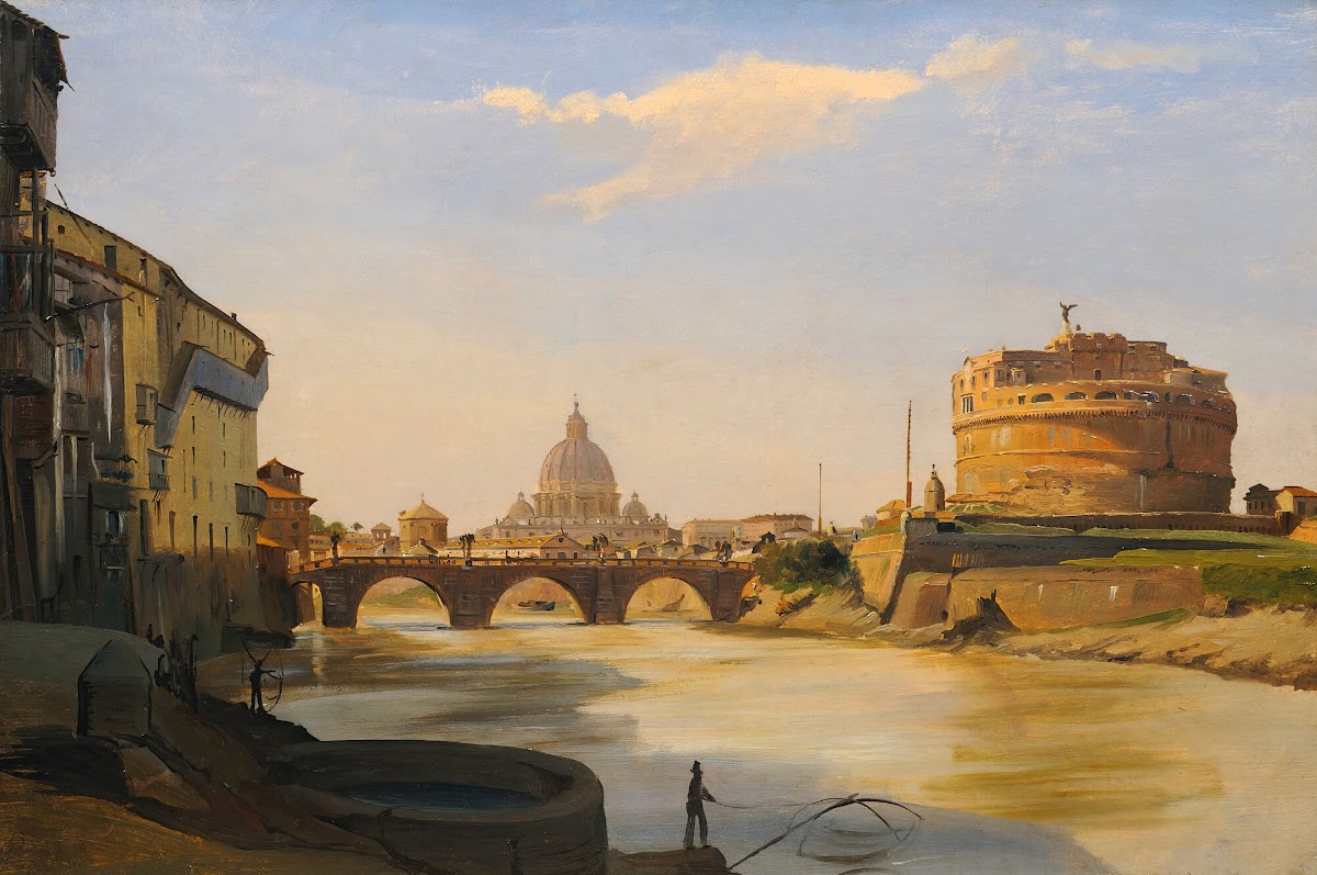 View Of The Castel Santangelo Rome