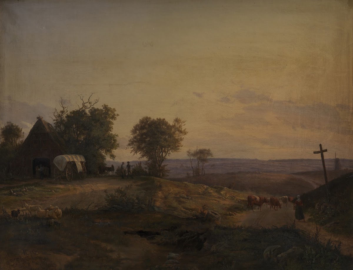 View of the District near Segeberg Germany 1839