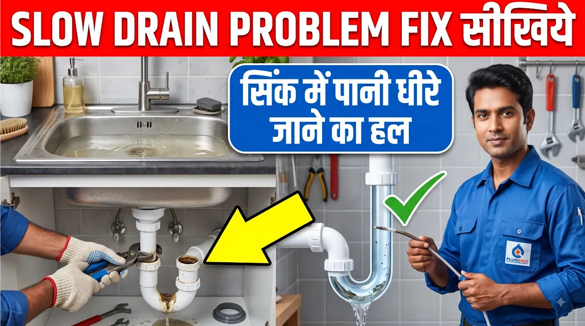 Sink Me Pani Dheere Jane Ke Karan Aur Solution: Slow Drain Problem Fix Guide