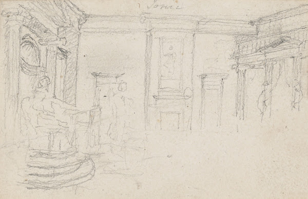 Sketch for the Interior of the Maryland State HouseAnnapolis 1783