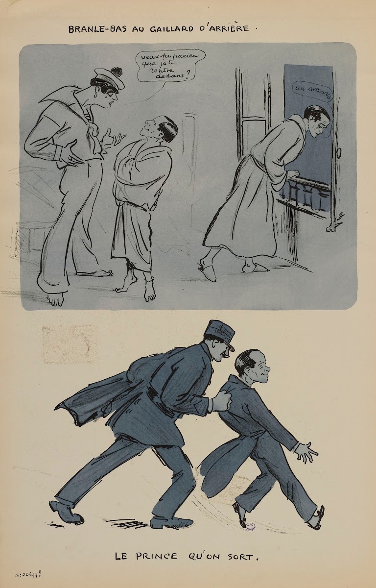 Branle bas au gaillard darrière 1924