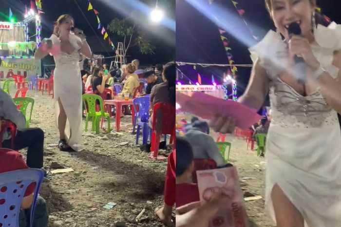 Xôn xao nữ ca sĩ vừa hát vừa bán vé dò lô tô hội chợ, danh tính chẳng ai xa lạ - Tạp chí SaoStar
