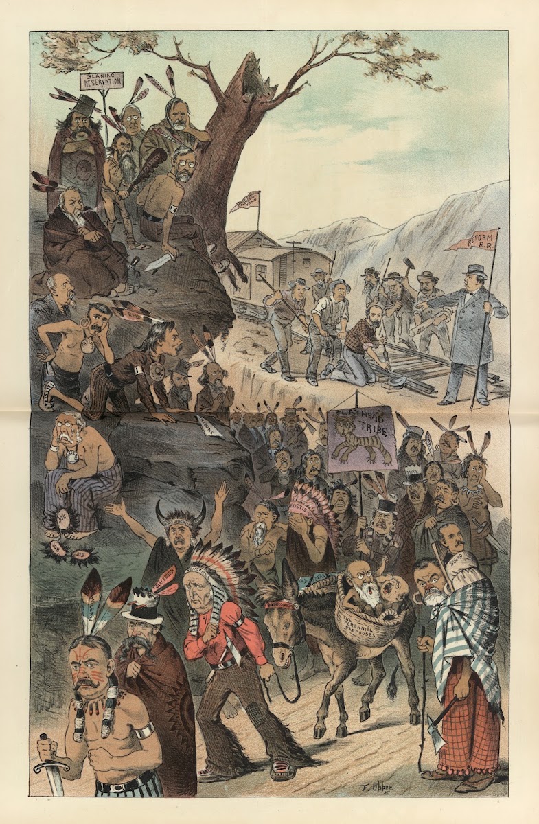 The resistless march of reform  the hostiles must go 1885