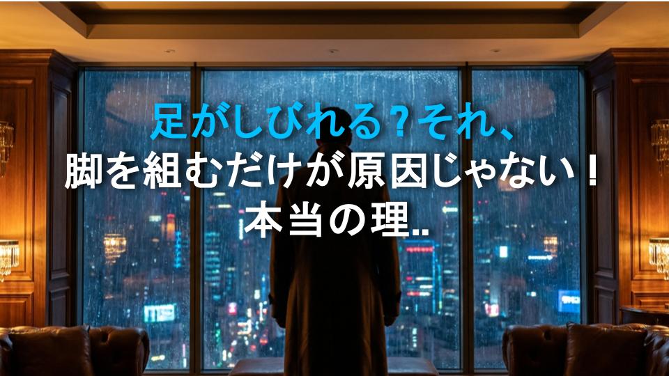 足がしびれる？それ、脚を組むだけが原因じゃない！本当の理由を暴露
