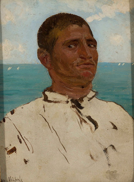 Man against the sea  Sudanese
