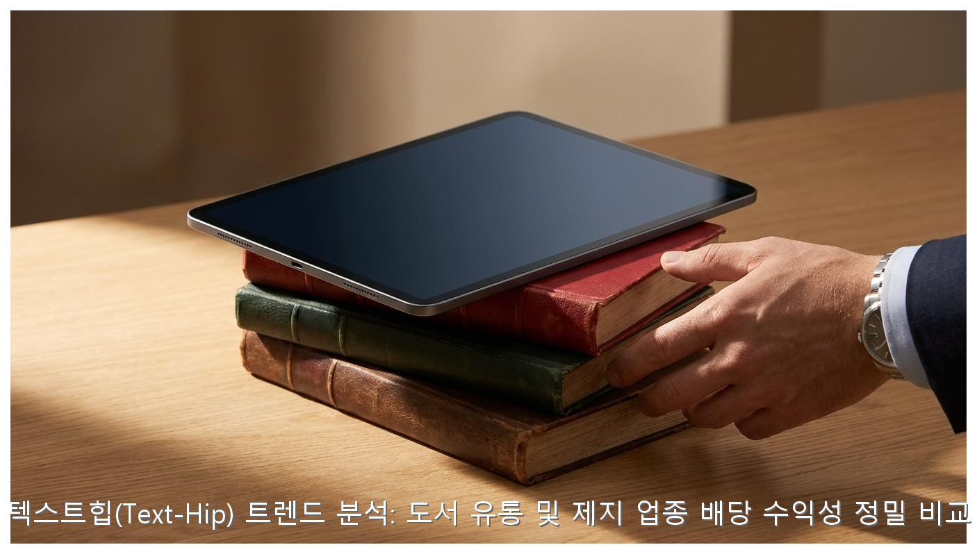 텍스트힙(Text-Hip) 트렌드 분석: 도서 유통 및 제지 업종 배당 수익성 정밀 비교 핵심 안내 및 분석 인포그래픽 (6)