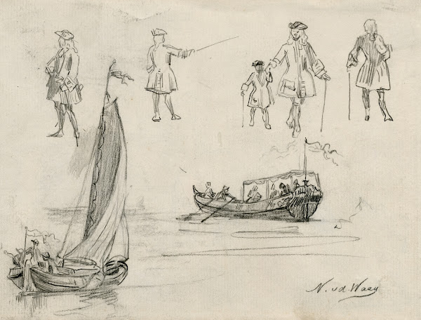 17de eeuwse figuurtjes en bootjes