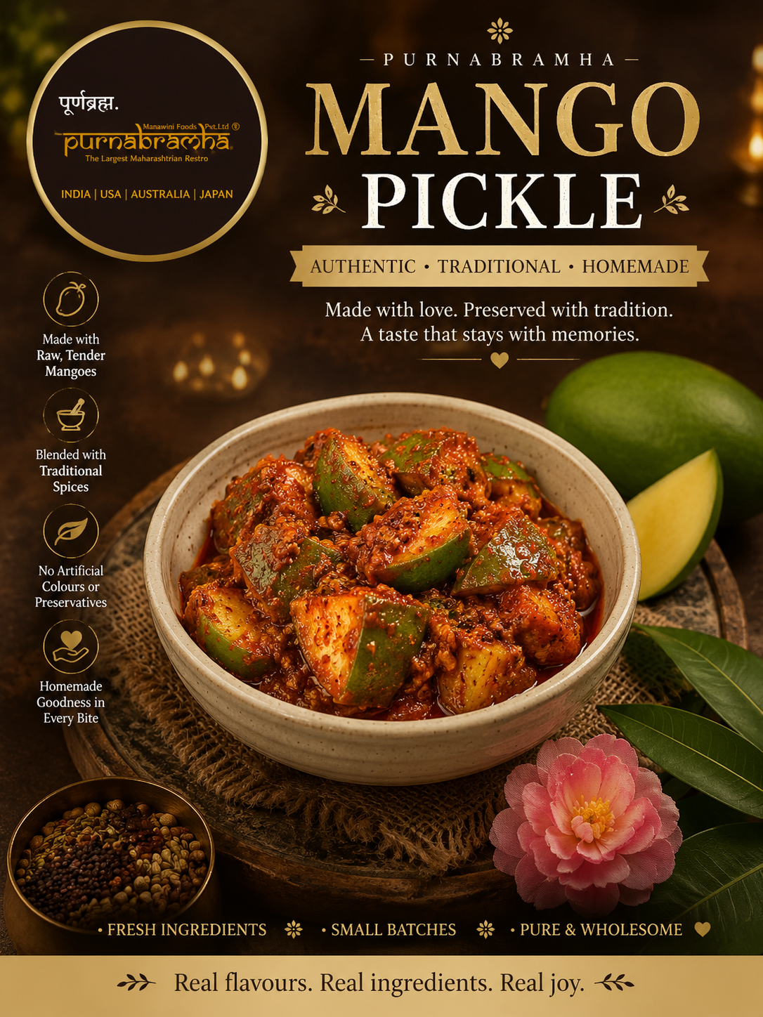 Pickle - Maharashtrian dish at Purnabramha