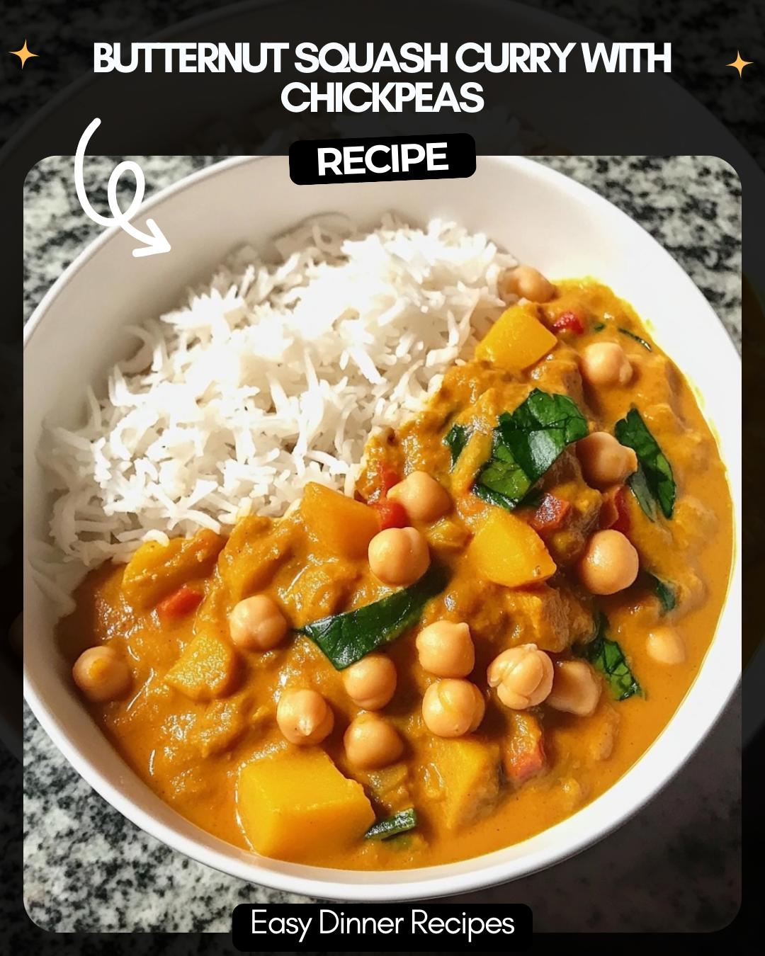 Butternut Squash Curry with Chickpeas