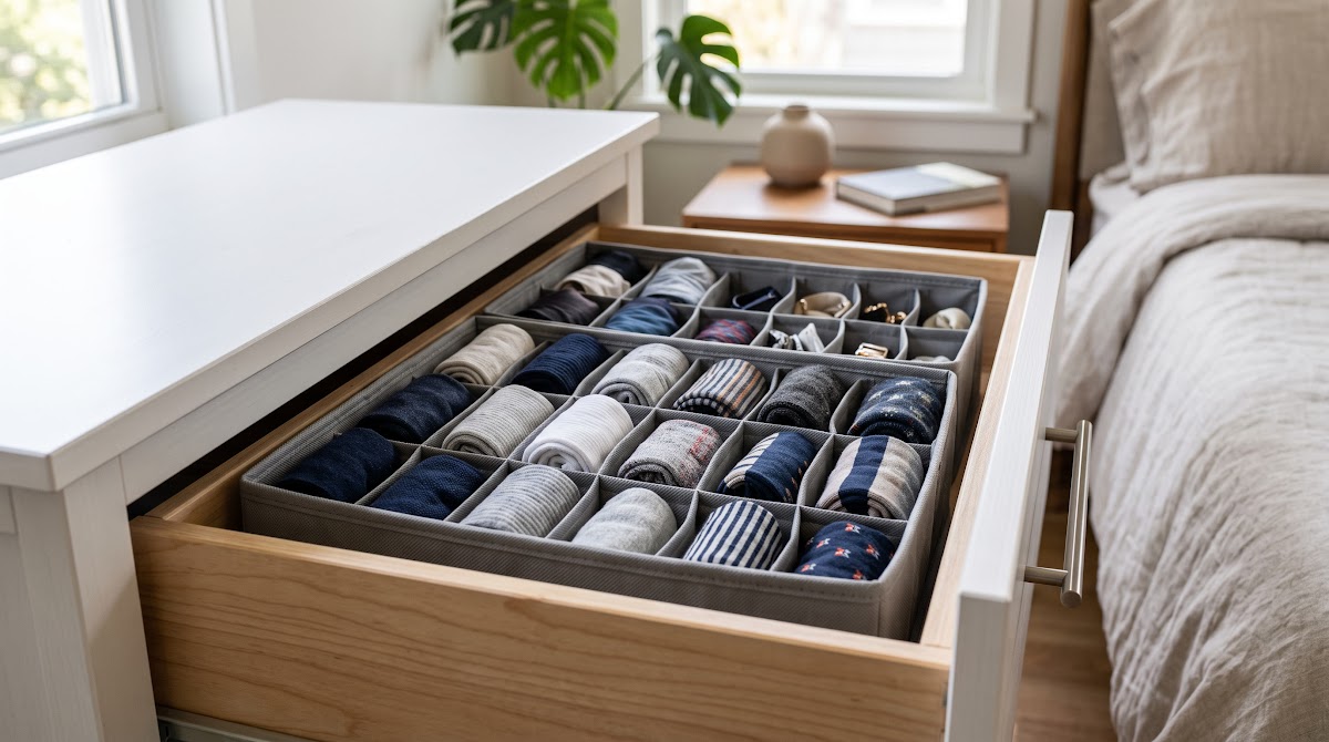 Best Sock Drawer Organizers for Dressers (2026) - BEST COMPACT — IN CONTEXT