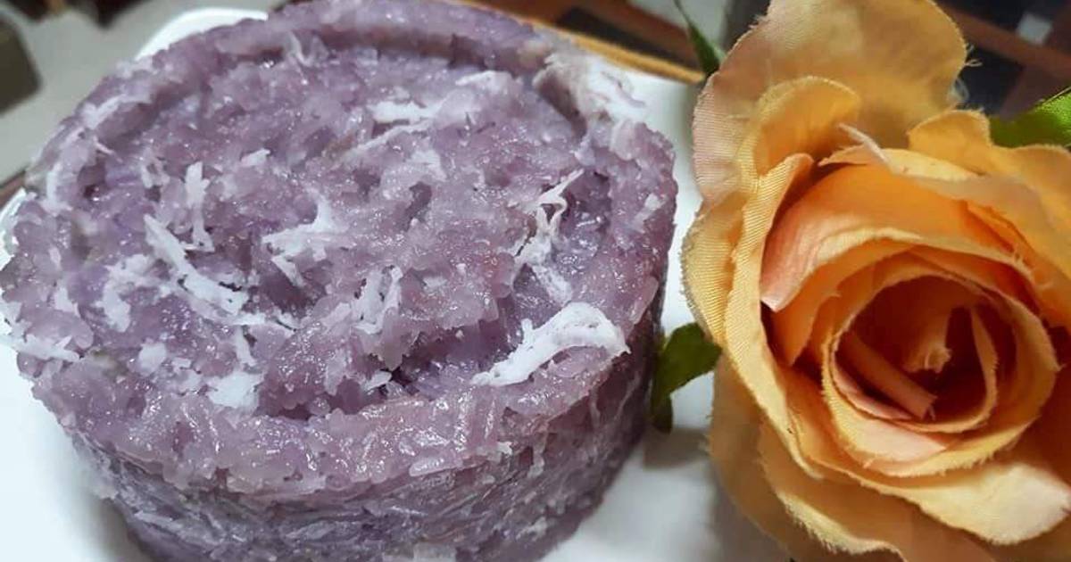 Xôi dừa lá cẩm